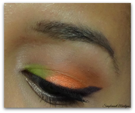 orange-monday-shadow-challenge msc maquillage yeux jaune liner simplement marilyne