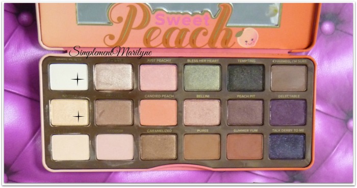 monday shadow challenge too faced sweet peach palette maquillage simplement marilyne
