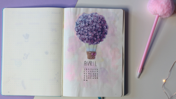 Plan with me, april in my bujo